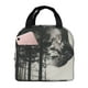 thumbnail image 1 of Balery Double Exposure Cat Forest Bolsa de Almuerzo Aislada – Caja de Almuerzo con Papel de Aluminio Grueso, Mantiene la Comida Fresca por 4 Horas, 1 of 8