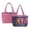 Butterfly Rose Galaxy, variant on Hummingbird Butterfly Print Tote Bag Versatile Reversible Quilted Top Handle Handbag Trendy Women's Satchel for Business Travel Daily Commute Weekend, Pink