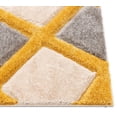 thumbnail image 3 of Well Woven Parker Yellow Geometric Boxes Thick Soft Plush 3D Textured Shag Area Rug, 3 of 5