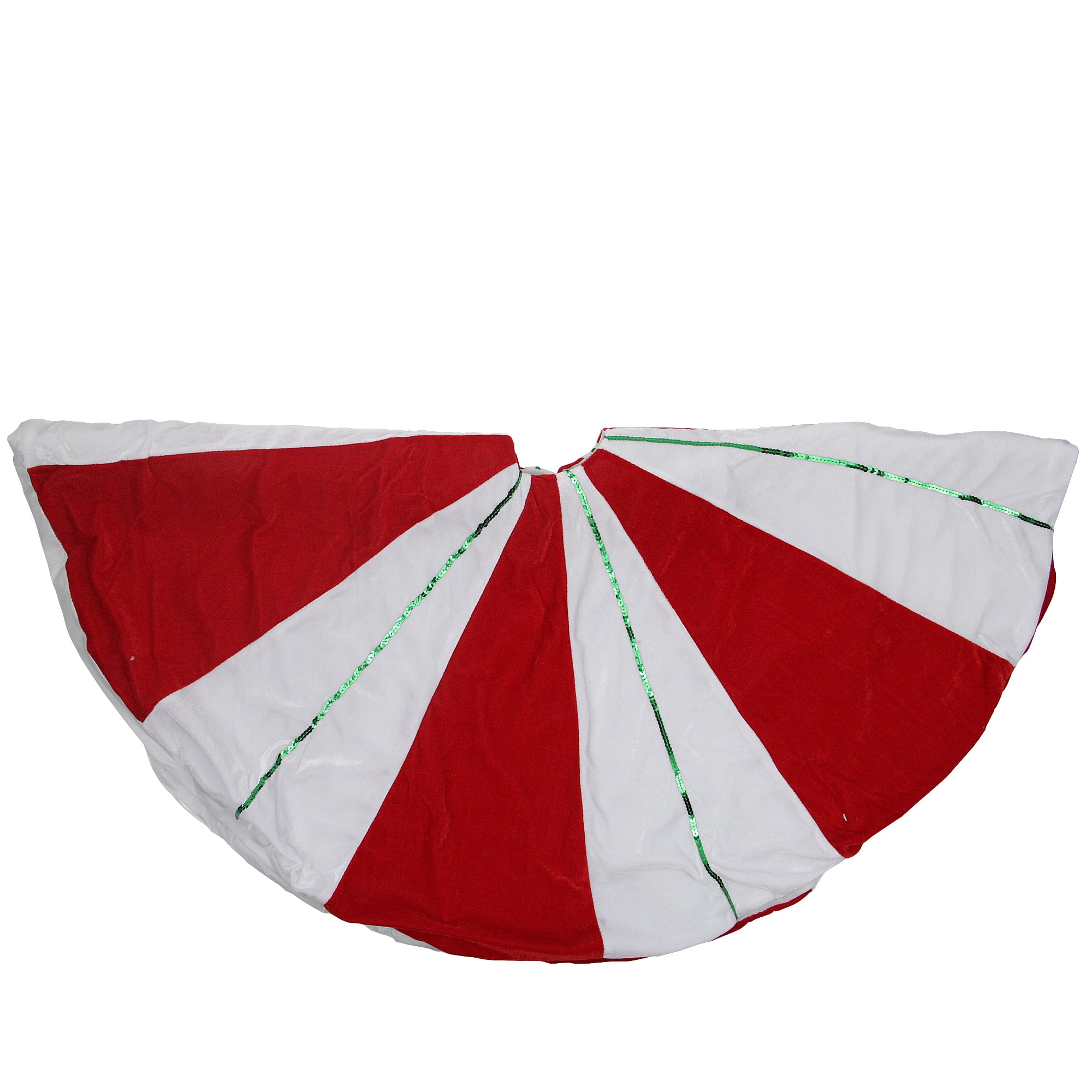 Northlight Peppermint Twist Christmas Tree Skirt - 48" - Red and White