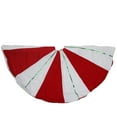 thumbnail image 2 of Northlight Peppermint Twist Christmas Tree Skirt - 48" - Red and White, 2 of 3