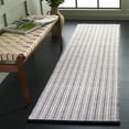 thumbnail image 2 of SAFAVIEH Vermont Sheldon Striped Runner Rug, Black/Ivory, 2'3" x 8', 2 of 10