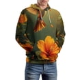 thumbnail image 5 of Hummingbird Floral Bloom 3d Sweatshirts Hoodie Fashion Casual Personality Men's Women Street Hoodie Pullovers Long Sleeve Comfortable Top, 5 of 6