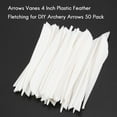 thumbnail image 5 of Wekity Arrows Vanes 4 Inch Plastic Feather Fletching for DIY Archery Arrows 50 Pack(Yellow)-0619, 5 of 5