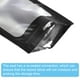 thumbnail image 4 of Bolsas holográficas Uxcell 3.9x2.4", paquete de 100 bolsas de plástico aluminizado resellables para pequeñas cosas, negro, 4 of 5