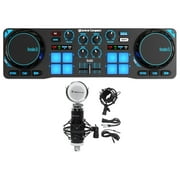 Hercules DJControl Compact USB 2-Deck DJ Controller Mixer+Recording Microphone