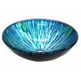 thumbnail image 1 of Eden Bath EB-GS44 Blue & Green Magnolia Glass Vessel Sink, 1 of 1