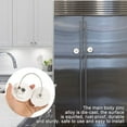 thumbnail image 5 of Refrigerator Door Lock Non-drilled Refrigerator Door Lock White Window Stopper with Keys Window Lock Drawer Lock Freezer Door Lock Fridge Lock Baby Kid Safety Cabinet Lock, 5 of 5