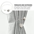 thumbnail image 6 of ifundom Set of 2 Alloy Curtain Holdbacks for Home Window Drapery Tiebacks, Easy to Install and Use, 6 of 6