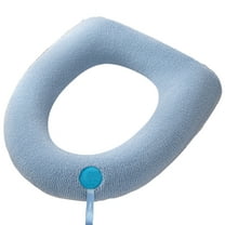 CASAFUN Toilet Seat Warmer, Elongated Toilet Seat Cover, Padded Toilet Seat Cushion, O-shaped Washable or Portable Toilet Lid Tank Cover