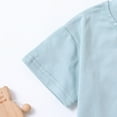 thumbnail image 6 of Tkrady Baby Boys Clothes Summer New Solid Color Cotton Soft Short Sleeve T Shirt Tops Shorts 2 Piece Set, Sizes 0-6 Years, 6 of 7
