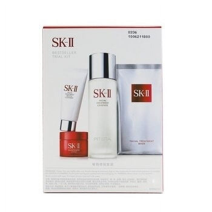 SK II Bestseller Trial kit 4-Pieces Kit: Facial Treatment Essence 75ml +  Cleanser 20g + Mask 1pc + Skinpower Cream 15g