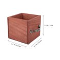 thumbnail image 4 of MasteelfCA 2 Pcs Wooden Flower Pots Flower Planting Pot Flower Arrangement Container, 4 of 9