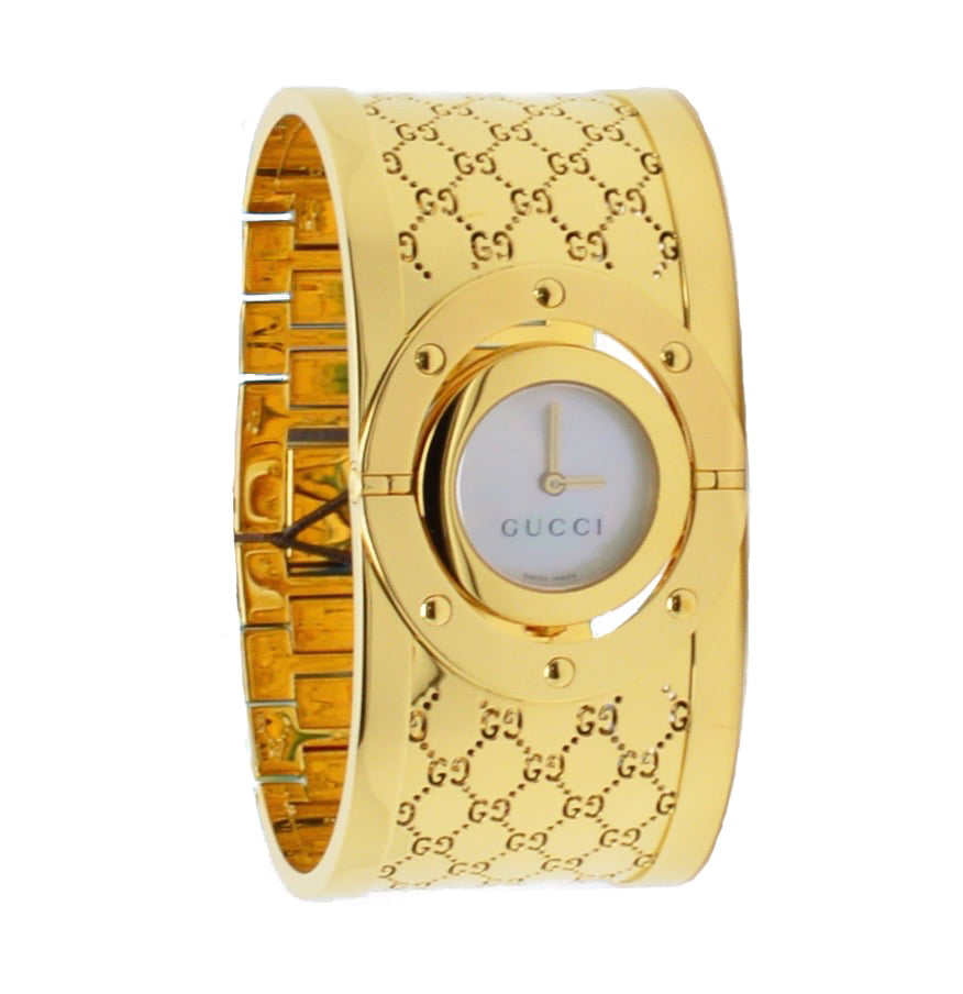 gucci gold bracelet watch women's