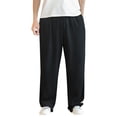 thumbnail image 1 of WEAIXIMIUNG Baggy Cargo Pants for Men Men's Spring and Summer Linen Casual Pants Solid Color Linen Trousers Elastic Waist, 1 of 8