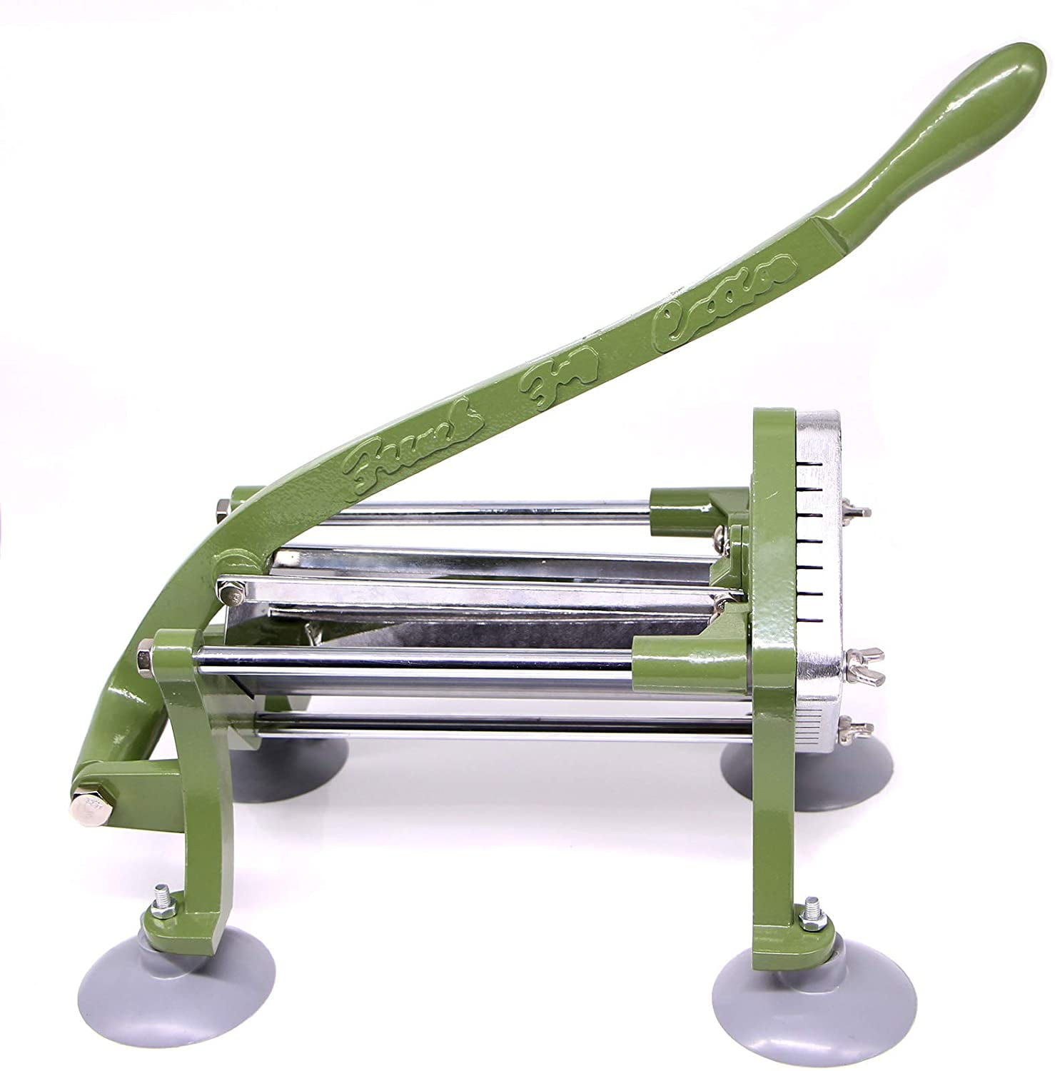 Countertop Cast Iron French Fry / Potato Cutter Slicer Chopper 1/4 1/2" 3/8 Countertop Cast Iron French Fry / Potato Cutter Slicer Chopper 1/4 1/2" 3/8