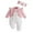 Pink-01, variant on Owordtank Newborn Baby Girl Clothes Floral Outfit Ruffle Long Sleeve Romper Infant Fall Winter Jumpsuit with Headband