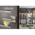thumbnail image 4 of TITANTON 1701 - Inactive Door Handle Door Lever in Satin Nickel - Polished Chrome Finish - Dummy Left, 4 of 5