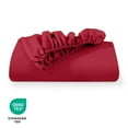 thumbnail image 7 of (2 pack) Bare Home Fitted Sheet - 22" Extra Deep Pocket - Premium 1800 Collection - Twin-XL, Red, 7 of 7