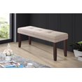 thumbnail image 1 of Aerys Terry Solid wood Dining Bench in Cappuccino, 1 of 2