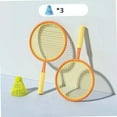 thumbnail image 4 of Badminton Racket for Kids Badminton Shuttlecocks Play Game Toy Tennis Racket for orange and yellow, 4 of 7