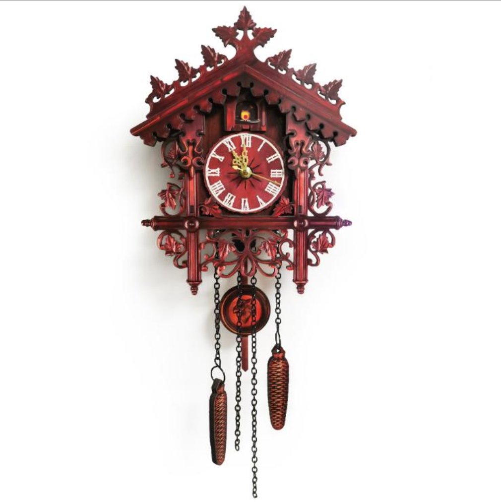 Joyoung Simulation Cuckoo Clock House Shape Creative Desktop Clock