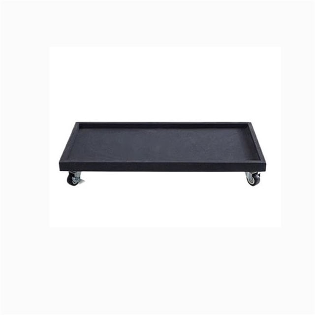 Platillo grande móvil con ruedas for plantas, bandeja rectangular for macetas, ideal for jardinería doméstica.