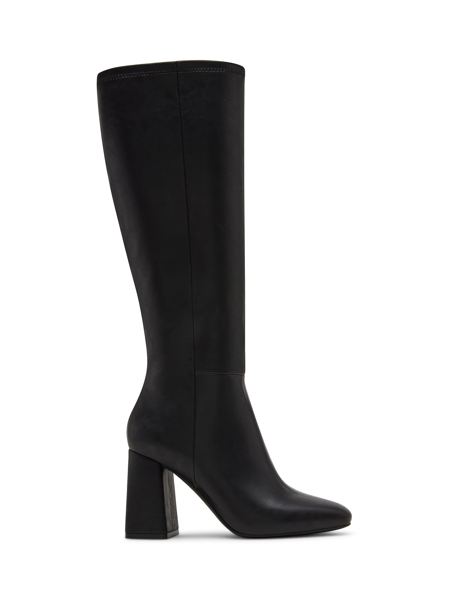 Madden Girl Women's Wesley Block Heel Tall Shaft Boot (Wide Calf Available)