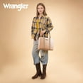 thumbnail image 4 of Wrangler Purses for Women Large Work Tote Bags with Strap Vintage Top-Handle Handbags, Khaiki, 4 of 7