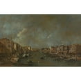 thumbnail image 3 of Francesco Guardi 14x11 Black Modern Framed Museum Art Print Titled - View of the Grand Canal from the Ponte Di&nbsp;Rialto (After&nbsp;1775), 3 of 5