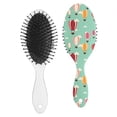 thumbnail image 2 of Starry Night Themed Scalp Massage Brush - Gentle on Sensitive Scalps, Smoothing Brush for Wet & Dry Hair, Reduces Static & Promotes Shine, Compact & Travel-Friendly, 2 of 5