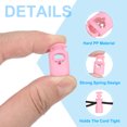 thumbnail image 3 of Uxcell Plastic Cord Lock, Single Hole Spring Toggle Stopper Adjustable Cord Stop Fastener End Pink, 3 of 6