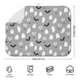 thumbnail image 2 of Halloween Ghost Pattern Dish Drying Mat for Kitchen 1 Pack, Ultra Absorbent Microfiber Dishes Drainer Mats,18x24in(46x61cm), 2 of 4