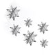 thumbnail image 1 of Matsuzay 18 piezas de decoraciones de copos de nieve colgantes de Navidad 3D holográfica en escamas ventana de pared colgador de árbol de Navidad Kits de decoración para fiestas Matsuzay HA038135-00, 1 of 6