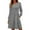 A Gray, variant on Ygbgbb Women's Long Sleeve Midi Dress Solid Casual Crew Neck A Line Dresess with Pockets All Season Wear 2026 Fashion Outfits Blue XL
