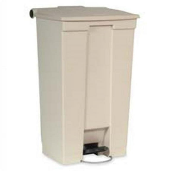 Step-On Wastebasket- 23 Gallon- 19-.75in.x16-.13in.x32-.50in.- Beige