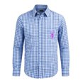 thumbnail image 3 of Wxolcjlv Boys Oktoberfest Loose Shirt Checkered Long Sleeve Button Down Shirts, Sizes 4-13, 3 of 5