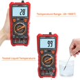 thumbnail image 2 of Proster Digital Multimeter 6000 Counts TRMS NCV Detector DC AC Voltage Current Meter Temperature Capacitance Resistance Diode Continuity HF, 2 of 7