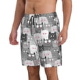 thumbnail image 2 of Vsdgher Cats Group Men's Beach Shorts, Surfing shorts, Swim trunks, Quick Dry Swim Trunks for Surfing Beach Fun -Large, 2 of 6