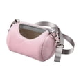 thumbnail image 1 of Bolsa de transporte para mascotas pequeña, transpirable, para invierno, cálido, jaulas para ratones, bolso de mano, portátil, de viaje, para Hábitats y jaulas para animales pequeños Rosado Greeniant PT004490-01, 1 of 6