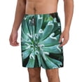 thumbnail image 2 of Fotbe Teal Cactus Trajes de Baño Estampados para Hombre, Shorts de Verano de Secado Rápido, Ropa de Playa, Bañadores-Small, 2 of 6