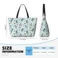 thumbnail image 4 of Honeii Winter Wonderland Light Blue for Tote Bag with Adjustable Strap,Beach Bag, Waterproof Sandproof Beach Tote Bag, Large Capacity Foldable Beach Bags, 4 of 7