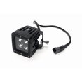 thumbnail image 1 of Southern Truck Driving/Fog Light 79916 Driving/Fog Light; Black Series; LED Bulb; 4 Clear LED 4 Watt Bulb; 3 Inch Cube; 16 Watt/1.3 Amp Draw; 8 Degree Spot Beam; 1440 Lumens; Clear Lens/Black Panel, 1 of 3