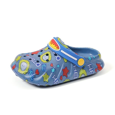 

Engtoy Kid s Cute Garden Shoes Cartoon Slides Sandals Clogs Beach Slipper Children