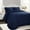 Navy, variant on "Lush Decor Reyna Textured Ruffle Detail Comforter, King, Wheat, 3-Pc Set"