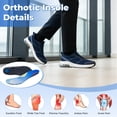 thumbnail image 3 of JOYFON Men's Walking Shoes Wide Toe Box Slip-On – Arch Support Orthotic Breathable Lightweight Tennis Sneakers for Plantar Fasciitis, Gym & Work US 8-13, 3 of 6