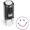 Purple Ink, variant on Round Teacher Stamp - Smiley FACE 1 - RED Ink