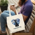 thumbnail image 4 of Scottish Terrier Proud Dad Happy Father's Day Canvas Tote Bag Scottie Dog Lover Gifts Reusable Shopping Grocery Bag - 02008, 4 of 5