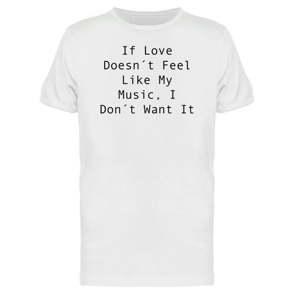 About music and love Men's T-shirt