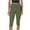 Army Green, variant on ABATAB Capri Leggings for Women Fold over Gym Yoga Crop Pants Stretch Casual Slim Fit Athletic Exercise Summer Outfits